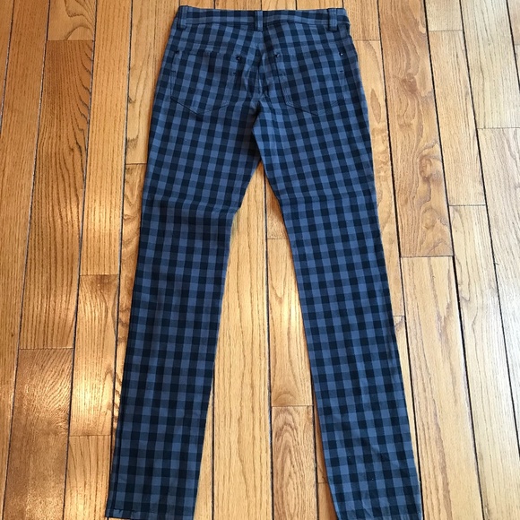 H & M DIVIDED WOMEN'S CHECKERED PANT - BLACK & GREY - SIZE 6 - Picture 2 of 9